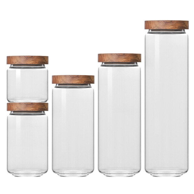 Glass Airtight Kitchen Storage Jar - KLUNDI